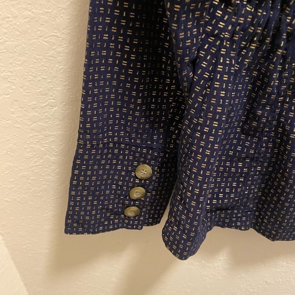Sundance Lightweight Corduroy Blue And Gold Blazer - Picture 12 of 12